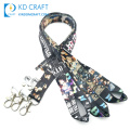 Wholesale custom sublimation printing brand name breakaway lanyard for promotion